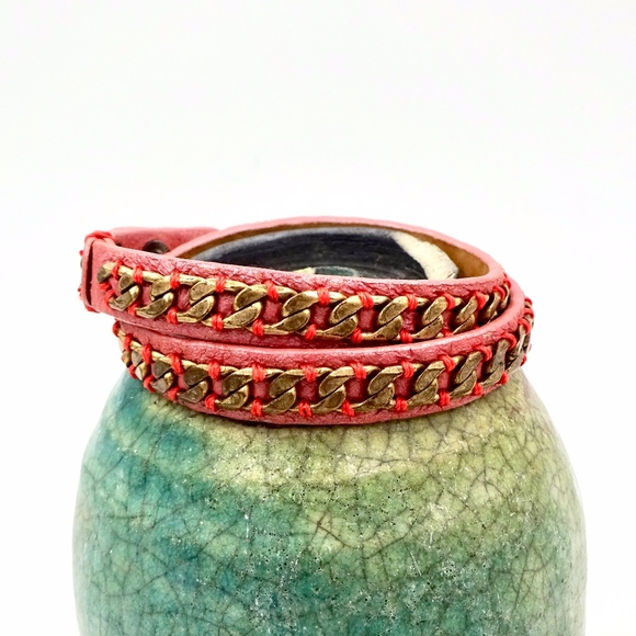 Juicy Couture Jewelry - JUICY COUTURE LEATHER WRAP BRACELET CHOKER